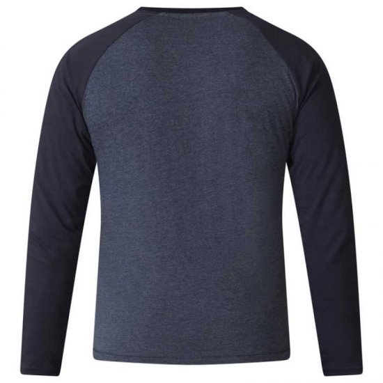 D555 Neill Long Sleeve T-shirt Black - T-shirts - Grote Maten T-shirts Heren