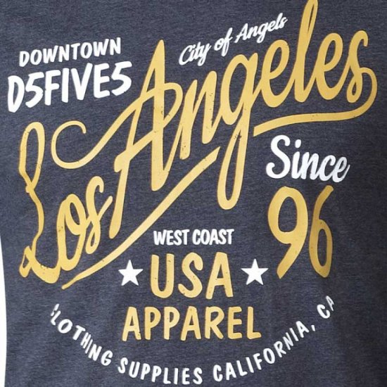 D555 Neill Long Sleeve T-shirt Black - T-shirts - Grote Maten T-shirts Heren