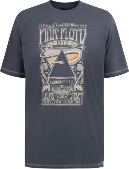 D555 HANLEY Official Pink Floyd Crew Neck T-Shirt Dark Grey TALL SIZES - HERENKLEDING MT-6XLT - Tall Kleding Heren