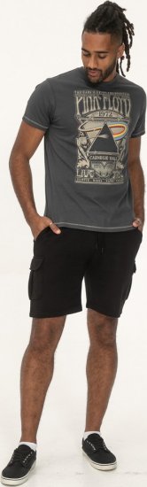 D555 HANLEY Official Pink Floyd Crew Neck T-Shirt Dark Grey - T-shirts - Grote Maten T-shirts Heren