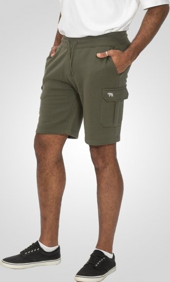 D555 Wigan 1 Elasticated Waist Fleece Cargo Shorts Khaki - Joggingbroeken & shorts - Joggingbroeken & Shorts Heren Grote Maten