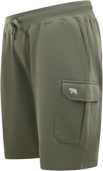 D555 Wigan 1 Elasticated Waist Fleece Cargo Shorts Khaki - Joggingbroeken & shorts - Joggingbroeken & Shorts Heren Grote Maten