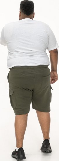 D555 Wigan 1 Elasticated Waist Fleece Cargo Shorts Khaki - Joggingbroeken & shorts - Joggingbroeken & Shorts Heren Grote Maten