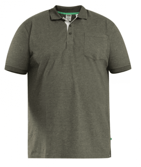 D555 Grant Polo Shirt Khaki - Polo shirts - Grote Maten Poloshirts Heren