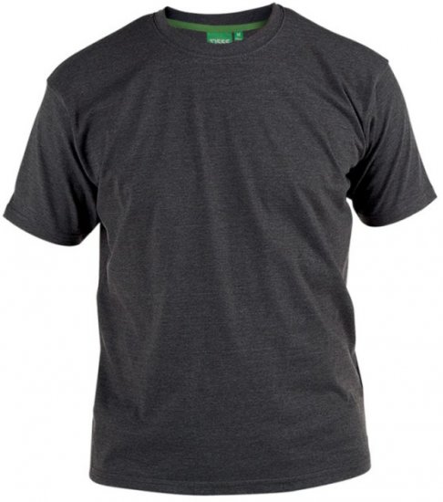D555 Flyers Crew Neck T-shirt Charcoal - T-shirts - Grote Maten T-shirts Heren