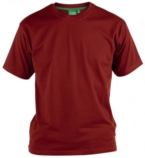 D555 Flyers Crew Neck T-shirt Red - T-shirts - Grote Maten T-shirts Heren
