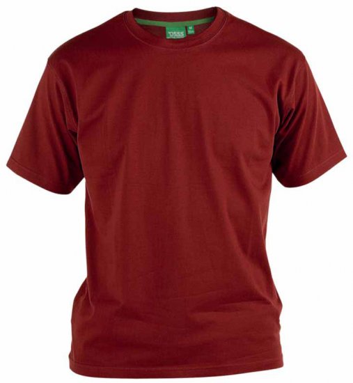 D555 Flyers Crew Neck T-shirt Red - T-shirts - Grote Maten T-shirts Heren