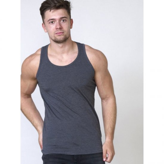 D555 Fabio Tanktop Charcoal - T-shirts - Grote Maten T-shirts Heren