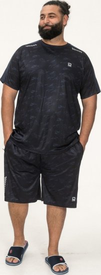 D555 Solihull Dry Wear Light Weight Poly Crew Neck T-Shirt Navy - Sportkleding & outdoor - Grote Maten Sportkleding Heren
