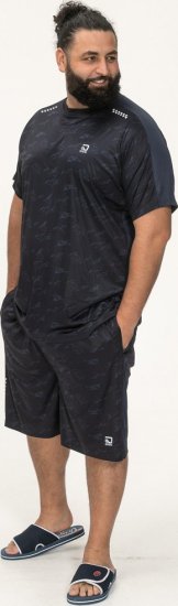 D555 Solihull Dry Wear Light Weight Poly Crew Neck T-Shirt Navy - Sportkleding & outdoor - Grote Maten Sportkleding Heren