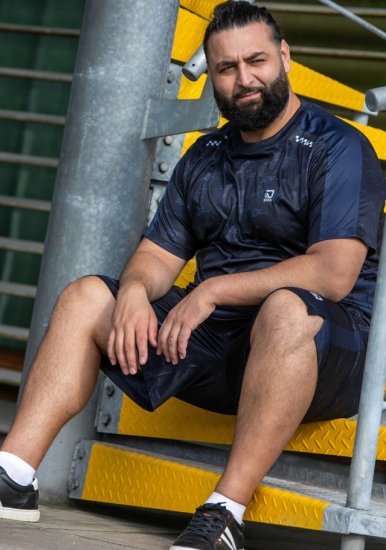 D555 Solihull Dry Wear Light Weight Poly Crew Neck T-Shirt Navy - Sportkleding & outdoor - Grote Maten Sportkleding Heren