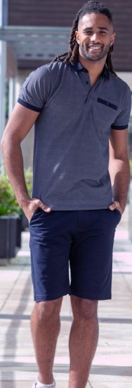 D555 Newcastle Polo Shirt Grey - Polo shirts - Grote Maten Poloshirts Heren