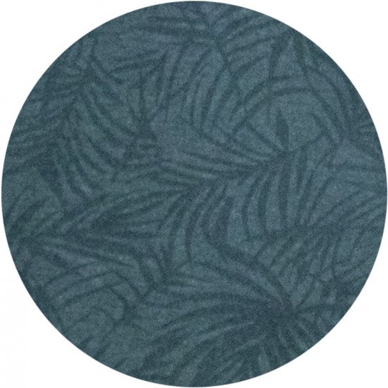 D555 Uttoxeter AOP Leaf Print Short Sleeve Polo Denim - Polo shirts - Grote Maten Poloshirts Heren