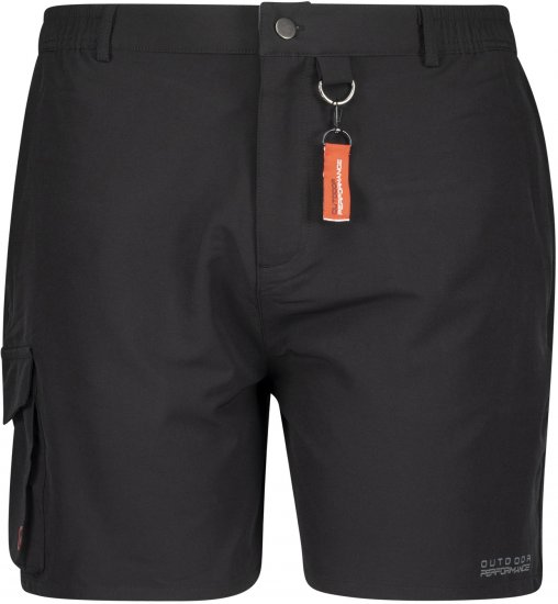 Adamo Tim Outdoor Shorts Black - Sportkleding & outdoor - Grote Maten Sportkleding Heren