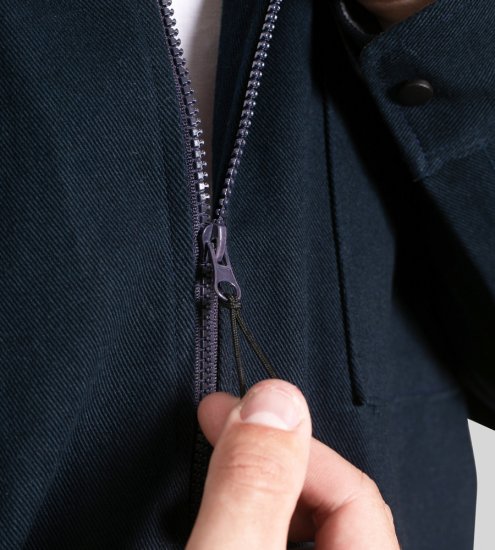 D555 Cleveley Long Sleeve Heavy Shacket Overshirt Navy - Hemden - Overhemden Grote Maten Heren