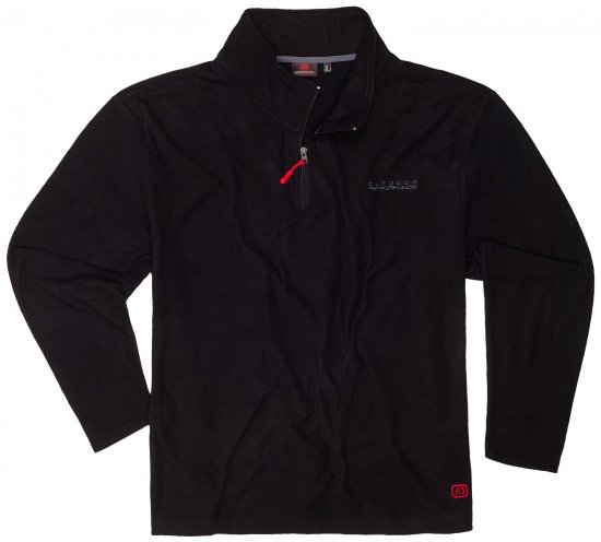 Adamo Vancouver Fleece Sweater Black - Sportkleding & outdoor - Grote Maten Sportkleding Heren