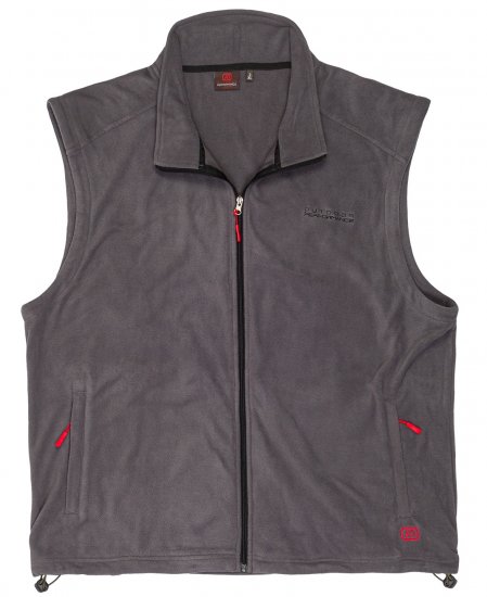 Adamo Montreal Fleece Vest Grey - Sportkleding & outdoor - Grote Maten Sportkleding Heren