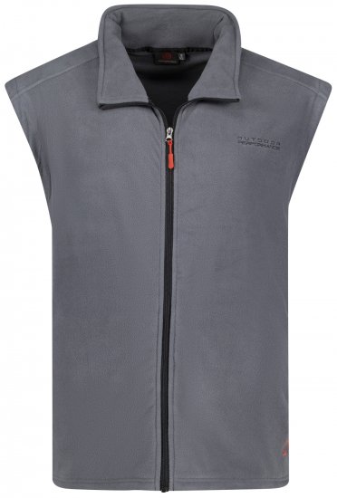 Adamo Montreal Fleece Vest Grey - Sportkleding & outdoor - Grote Maten Sportkleding Heren