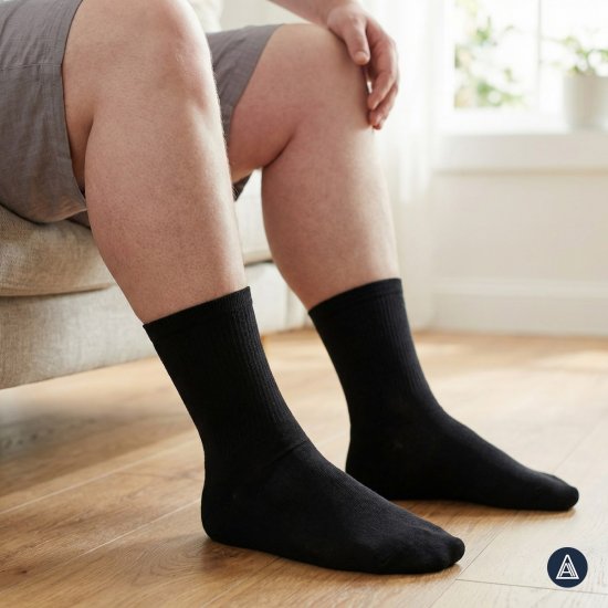 Adamo 189004 Sportsokken Zwart 2-pack - Ondergoed & zwem - Grote Maten Ondergoed Heren