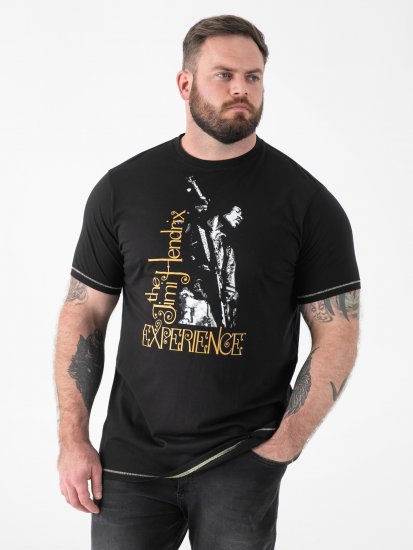 D555 Stokes Official Jimi Hendrix Experience T-shirt met Print - T-shirts - Grote Maten T-shirts Heren