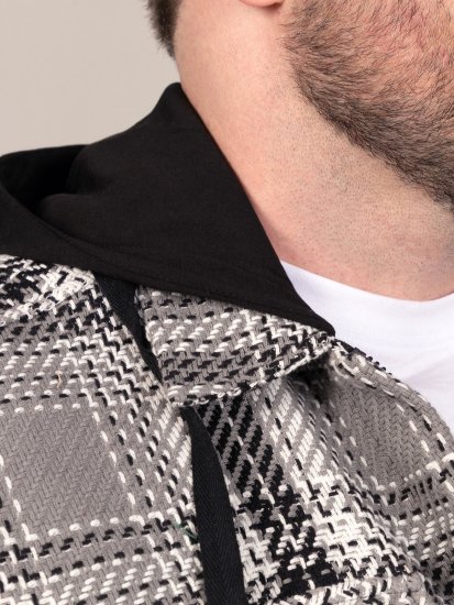 D555 Hayes Overshirt Grijs - Hemden - Overhemden Grote Maten Heren