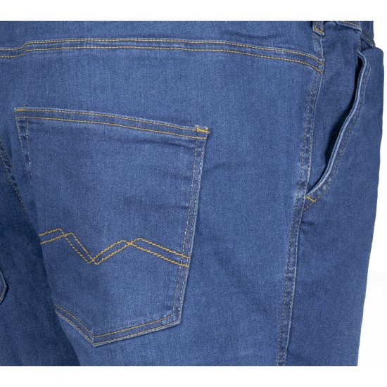 Adamo 199112 Spijkerbroek met elastische taille Middenblauw - Jeans & broeken - Jeans & Broeken Grote Maten Heren