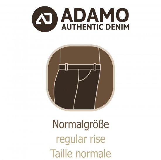 Adamo 5-Pocket Regular Rise Jeans Black - Jeans & broeken - Jeans & Broeken Grote Maten Heren