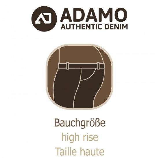 Adamo 5-Pocket High Rise Jeans Dark Navy - Jeans & broeken - Jeans & Broeken Grote Maten Heren