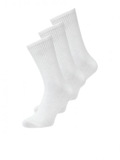 Jack & Jones Charles Tennissokken Wit 3-pack - Ondergoed & zwem - Grote Maten Ondergoed Heren