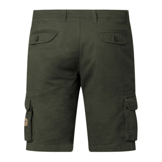 D555 Larry Cargo Shorts Khaki - Shorts - Grote Maten Korte Broeken Heren