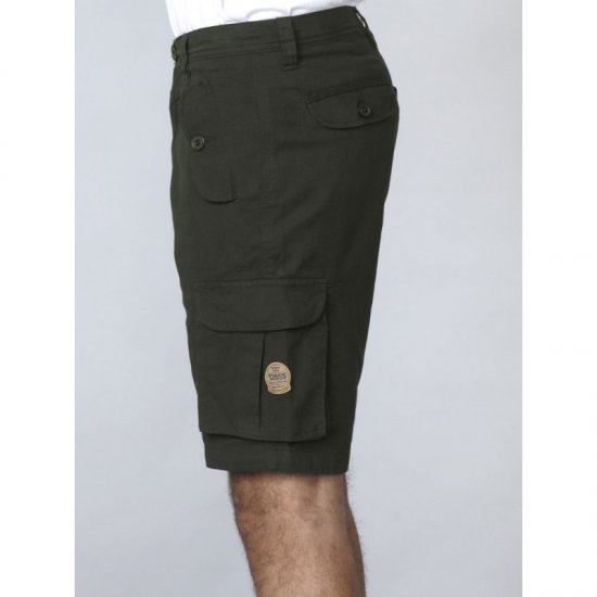D555 Larry Cargo Shorts Khaki - Shorts - Grote Maten Korte Broeken Heren