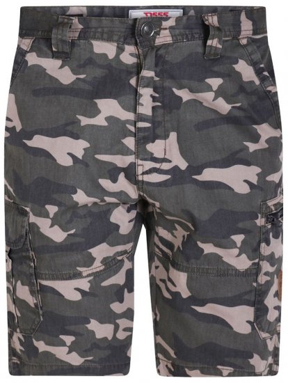 D555 Chadwick Shorts Green Camo - Shorts - Grote Maten Korte Broeken Heren
