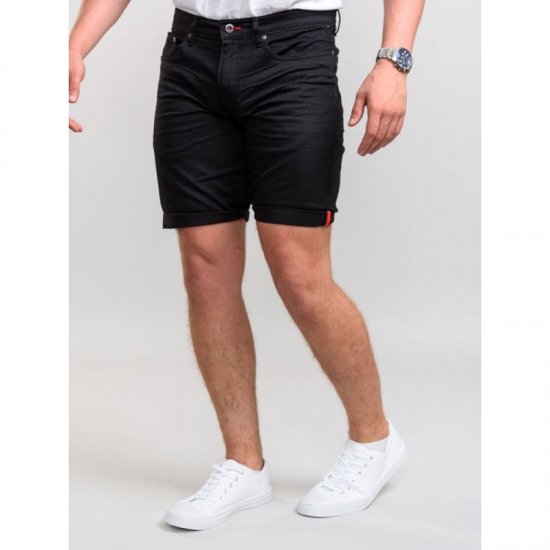 D555 Gilbert Stretch Shorts Black - Shorts - Grote Maten Korte Broeken Heren