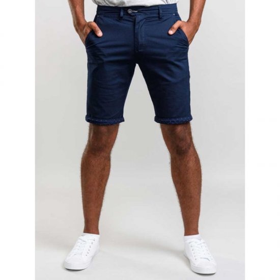 D555 Lopez Stretch Shorts Navy - Shorts - Grote Maten Korte Broeken Heren