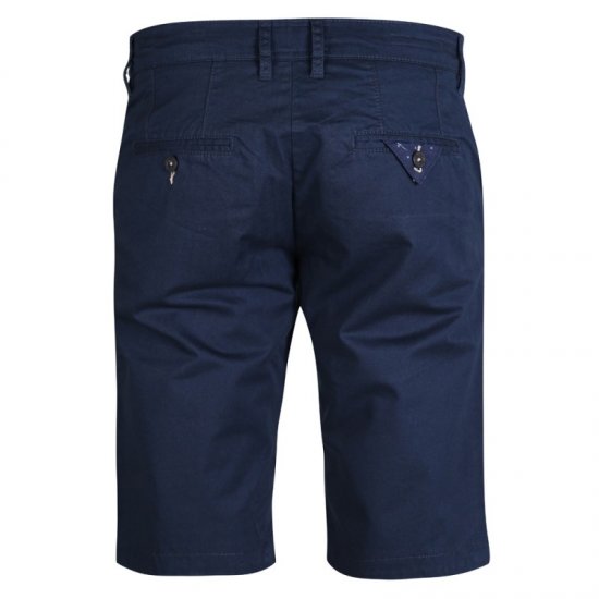 D555 Lopez Stretch Shorts Navy - Shorts - Grote Maten Korte Broeken Heren