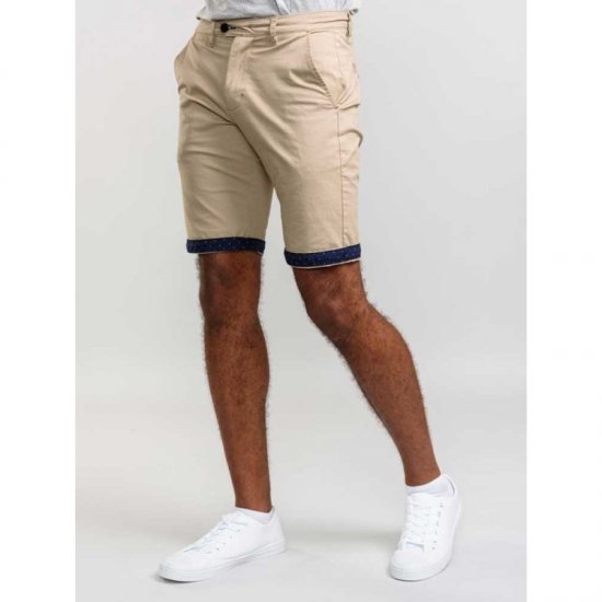 D555 Lopes Stretch Short Stone - Shorts - Grote Maten Korte Broeken Heren