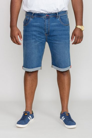 D555 BROXBOURNE Denim Shorts - Shorts - Grote Maten Korte Broeken Heren