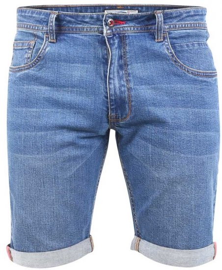 D555 BROXBOURNE Denim Shorts - Shorts - Grote Maten Korte Broeken Heren