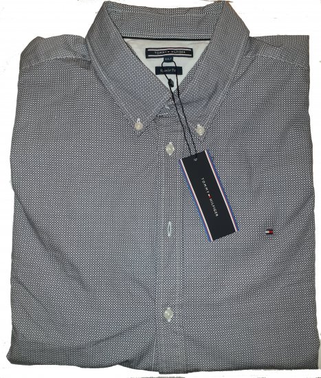 Tommy Hilfiger Triple Square Long Sleeve Shirt - Motleys gekke april solden - 