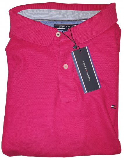 Tommy Hilfiger Classic Polo Dark Pink - Motleys gekke april solden - 