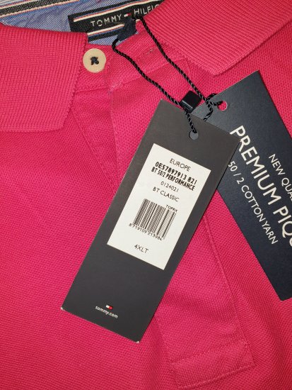 Tommy Hilfiger Classic Polo Dark Pink - Motleys gekke april solden - 