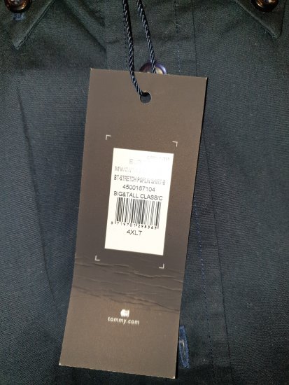 Tommy Hilfiger Stretch Poplin Shirt Black - Motleys gekke april solden - 