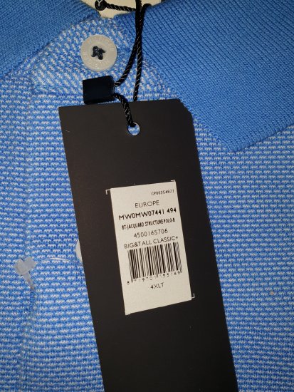 Tommy Hilfiger Jacquard Structure Polo Blue - Motleys gekke april solden - 