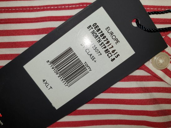 Tommy Hilfiger North Stripe Long Sleeve Shirt Red - Motleys gekke april solden - 