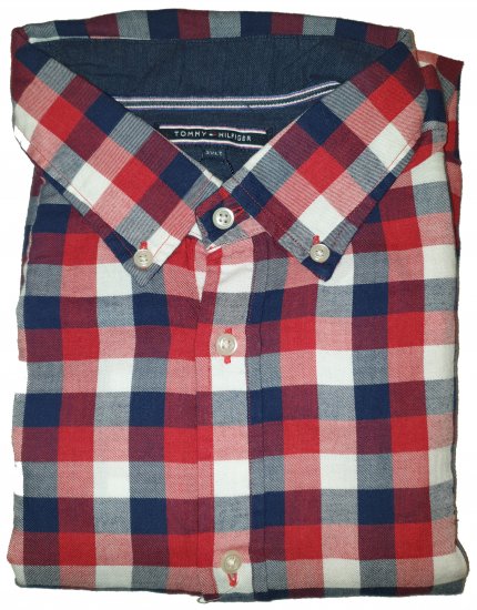 Tommy Hilfiger Red Check Long Sleeve Shirt - Motleys gekke april solden - 