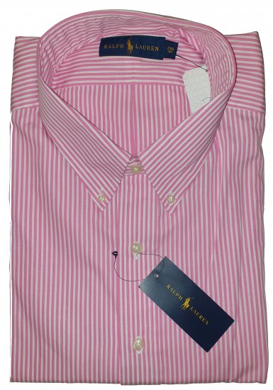 Polo Ralph Lauren 702 Shirt Pink/White - Motleys gekke april solden - 