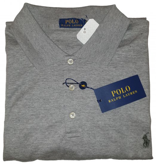 Ralph Lauren TC7E Polo Grey - Motleys gekke april solden - 
