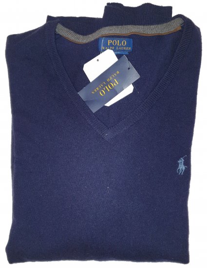 Ralph Lauren M Classics NavyBlue Sweater - Motleys gekke april solden - 