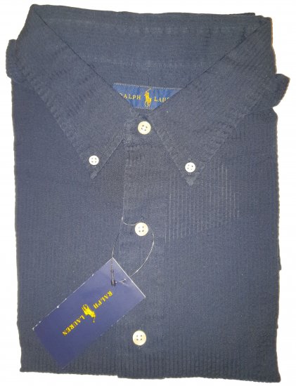 Polo Ralph Lauren TC7I Navy Short Sleeve Shirt - Motleys gekke april solden - 