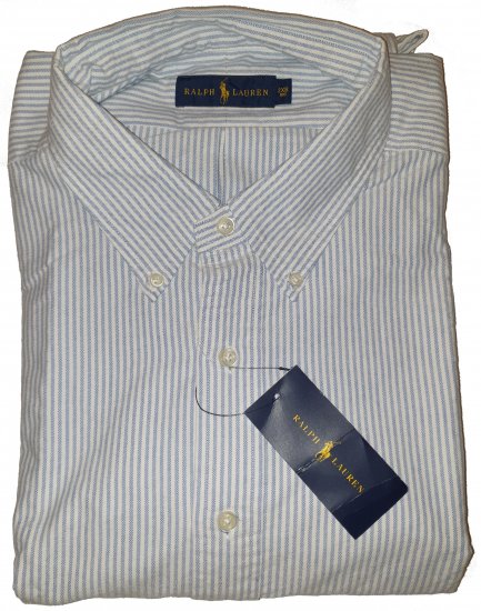 Polo Ralph Lauren TC6U Shirt Blue/White Stripe - Motleys gekke april solden - 